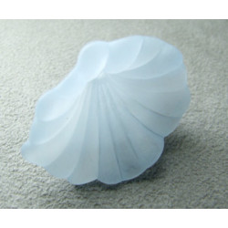 Fleur en Lucite 40x30mm Bleu (X1)