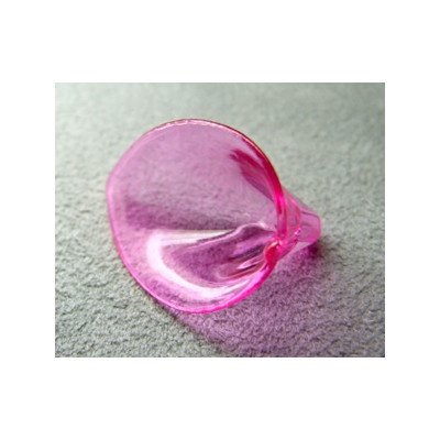 Fleur en Lucite 26x20mm Fuschia (X10)