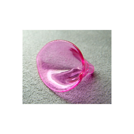 Fleur en Lucite 26x20mm Fuschia (X10)