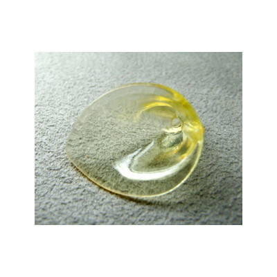 Fleur en Lucite 26x20mm Jaune(x10)