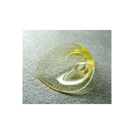 Fleur en Lucite 26x20mm Jaune(x10)