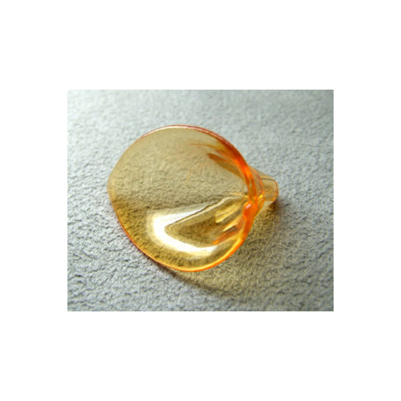 Fleur en Lucite 26x20mm Orange(x10)