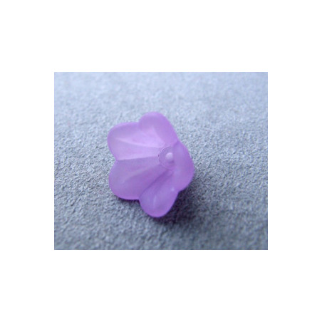 Fleur en Lucite 14mm Violet (X10)