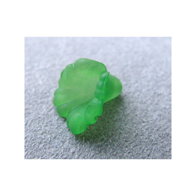Fleur en Lucite 11mm Vert(x10) Fleur en Lucite 11mm Vert(x10)