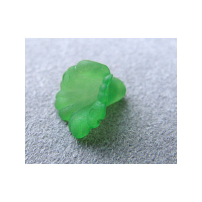 Fleur en Lucite 11mm Vert(x10)