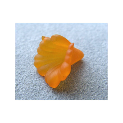 Fleur en Lucite 11mm Orange (X10)