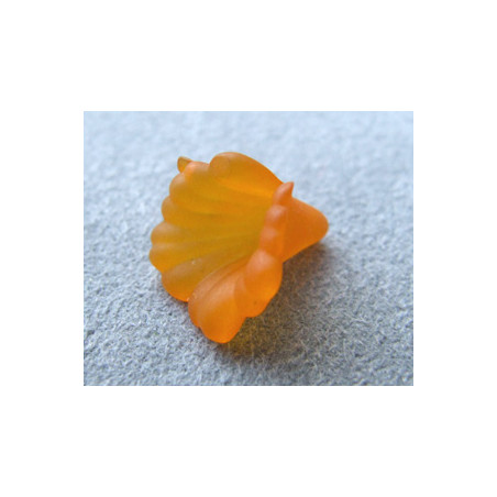 Fleur en Lucite 11mm Orange (X10)