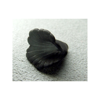 Fleur en Lucite 17mm Noir (X10)