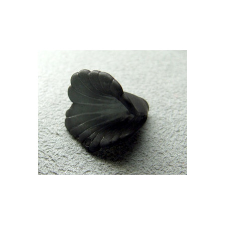 Fleur en Lucite 17mm Noir (X10)