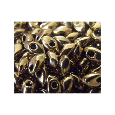 LMA-0457 Long Magatamas 4X7mm Metalic Dark Bronze (=DB0022) (x boite de 10gr)