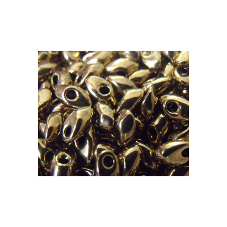 LMA-0457 Long Magatamas 4X7mm Metalic Dark Bronze (=DB0022) (x boite de 10gr)