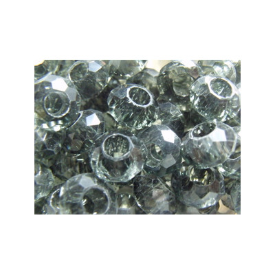 Perle Black Diamant pour Buna cord ou pvc 14X8X5mm(X1)