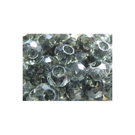 Perle Black Diamant pour Buna cord ou pvc 14X8X5mm(X1)