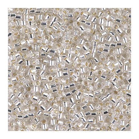 DBM-0041 Délicas 10/0 Crystal silver lined (=R001) (x 5gr)