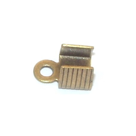 Embout pince 6x9mm Bronze (x2)