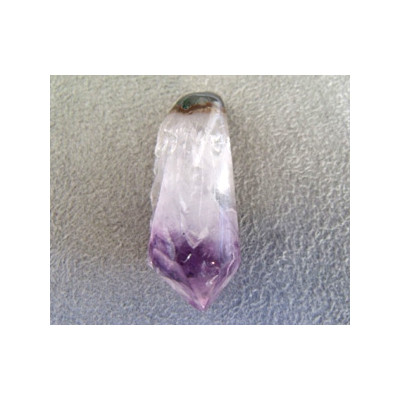 Pendentif en Amethyst Géode 14x37mm