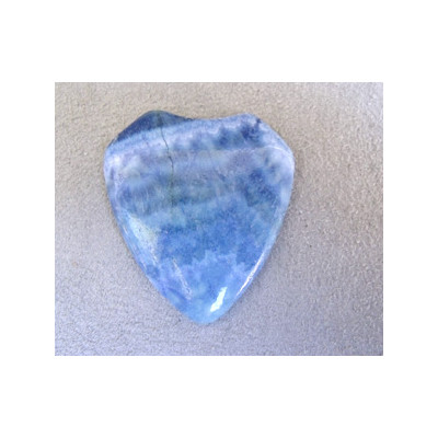 Cabochon en Jaspe Veines bleu approx. 40-45mm  - blason