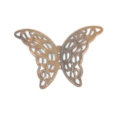 Estampe papillon cuivre 4X4cm (X1)