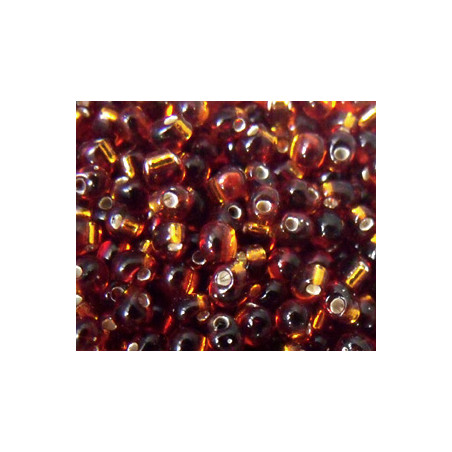 DP28-0005 Drops 2.8mm Miyuki Topaz silver lined (=DB144) (x boite de 10gr)