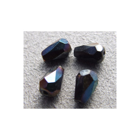 Poire 6x4mm Jet AB (x10)