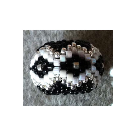 Schéma de la Beaded Bead "Petite Mané" de Flymouche