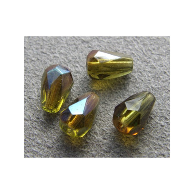 Poire 6x4mm Olivine AB (x10)