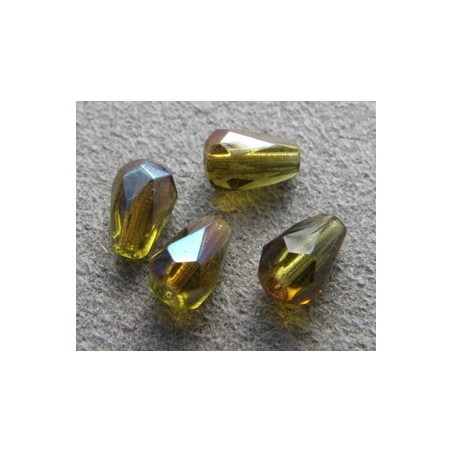 Poire 6x4mm Olivine AB (x10)