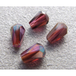 Poire 6x4mm Amethyst AB (x10)