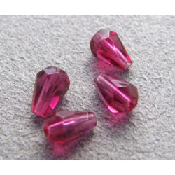 Poire 6x4mm Fuchsia (x10)