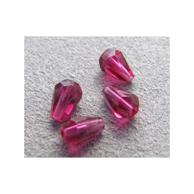 Poire 6x4mm Fuchsia (x10)