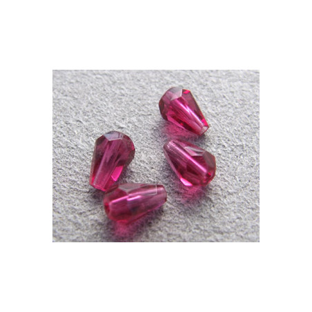 Poire 6x4mm Fuchsia (x10)
