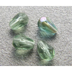 Poire 6x4mm Chrysolite Celsian (x10)