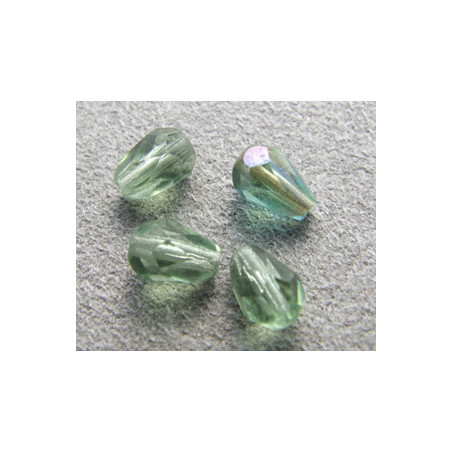 Poire 6x4mm Chrysolite Celsian (x10)