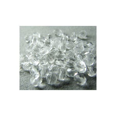 Facettes de Bohême 4mm Cristal (x100)
