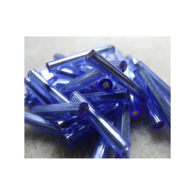 Longs bugles Tchèques 15mm - Light Sapphire SL (x10gr)