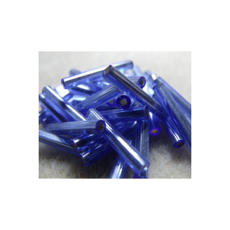 Longs bugles Tchèques 15mm - Light Sapphire SL (x10gr)