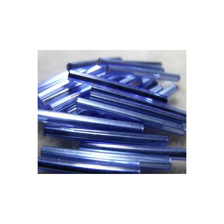 Longs bugles Tchèques 25mm - Light Sapphire SL (x10gr)