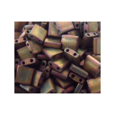 TL-2035 Tilas Bead 5mm Matte Met Khaki Iris (x boite de 5gr)