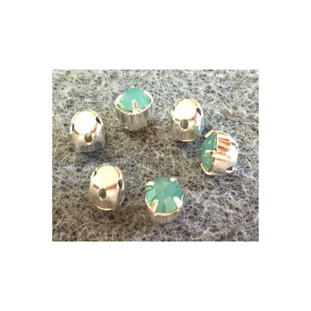 Chaton monté Swarovski 4mm Pacific Opal (x10)