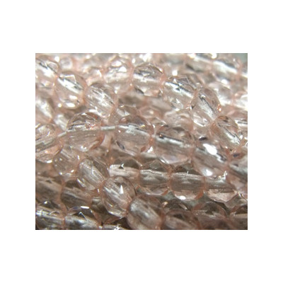 Facettes de Bohême 4mm Light Peach (x100) Facettes de Bohême 4mm Light Peach (x100)