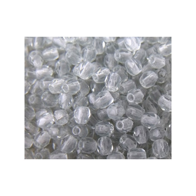 Facettes de Bohême 3mm Gris transparent (x100) Facettes de Bohême 3mm Gris transparent (x100)