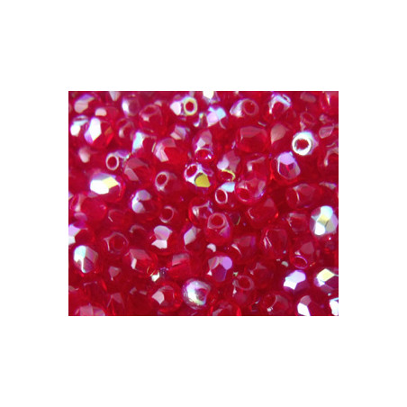 Facettes de Bohême 3mm Light Siam AB (x50)