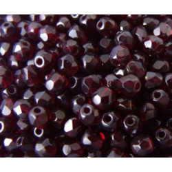 Facettes de Bohême 3mm Garnet (x50)