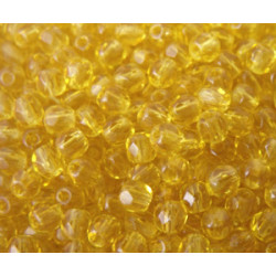Facettes de Bohême 3mm Topaz (x100)