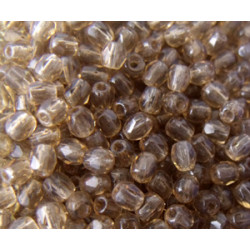 Facettes de Bohême 3mm Quartz fumé (x100)