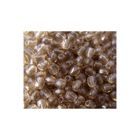 Facettes de Bohême 3mm Quartz fumé (x100)