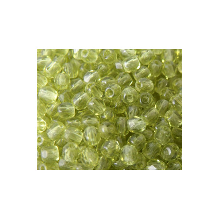 Facettes de Bohême 3mm Light Olivine (x50)