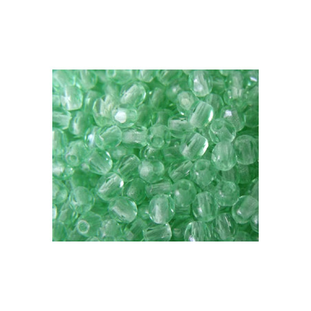 Facettes de Bohême 3mm Menthe (x100)