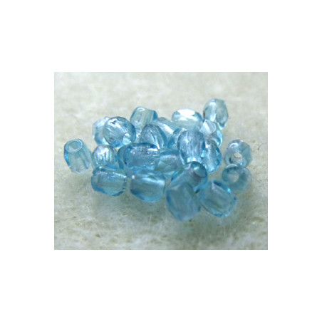 Facettes en verre de Bohême 2mm Aquamarine (X100)