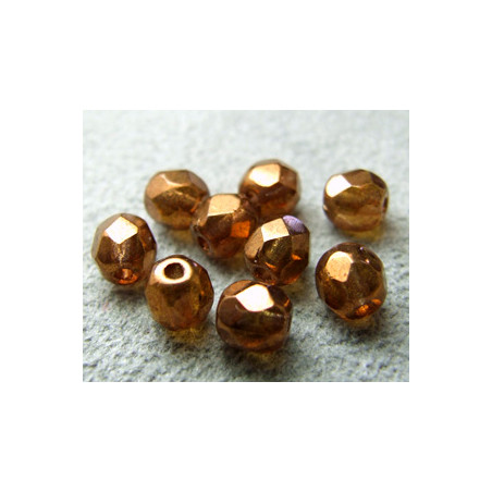 Facettes en verre de Bohême 5mm Topaz Sunset (x10)